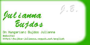 julianna bujdos business card